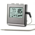 thumbnail image 1 of ThermoPro TP-16 gran LCD Digital cocina comida carne ahumador horno cocina barbacoa parrilla termómetro reloj temporizador con sonda de acero inoxidable Ormromra WRMH-76, 1 of 7