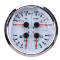 thumbnail image 2 of Calibre De 110 Mm, Calibre Multifunción 4 En 1, Nivel De Combustible / Psi De Aceite 0-150 Psi / Temperatura De Agua 100-250 F / Voltímetro 8-16V DC, 4 3/8, 2 of 7