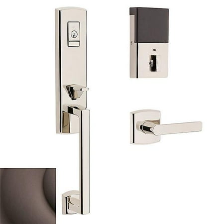 Baldwin Hardware Soho Single - Baldwin 85387.RENT Keyed Entry Soho Handleset Single Cylinder ;Venetian Bronze