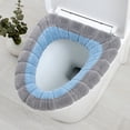 thumbnail image 1 of Winter Toilet Seat Cushion - Thick & Soft Knitted Cover for Cold Weather, Washable & Easy Install for All Toilets, 1 of 3