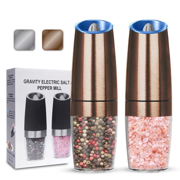 Set de molinillos de sal y pimienta UNNEES Gravity Electric 150 ml