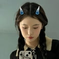 thumbnail image 5 of Stylish Devil Horns Hair Clip For Cosplay Halloween Party Resin Barrettes Hair Accessories For Kids Adults, 5 of 9