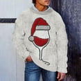thumbnail image 2 of SERTG Men's Christmas Sweater Print Warm Christmas Cardigan Long Sleeve Hoodless Casual Coat Men Christmas Tops(Khaki,L), 2 of 4