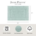 thumbnail image 4 of Jean Pierre Cotton Stonewash Racetrack 21x34 in. Bath Rug, Marine Blue, 4 of 6
