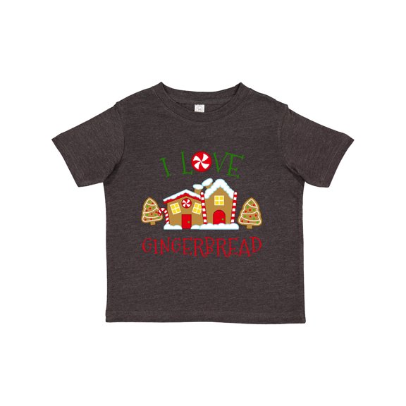 Inktastic I Love Gingerbread Christmas Holiday Boys or Girls Toddler T-Shirt