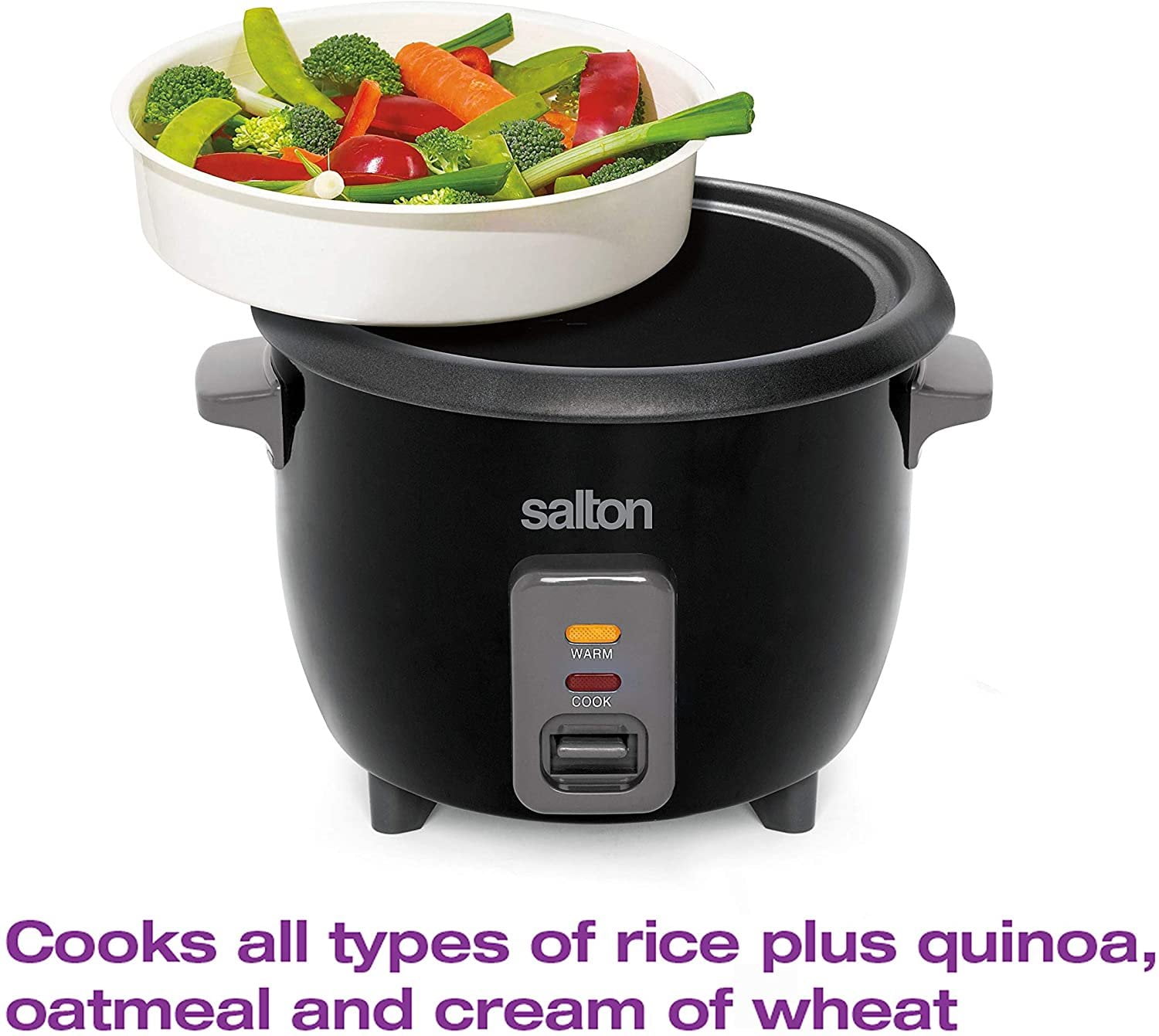 Salton Rc2027 Automatic Rice Cooker 8 Cups Stainless Steel