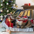 thumbnail image 5 of Christmas Blanket Cozy Winter Cat Design Soft Warm Holiday Throw for Couch Bed, 5 of 6