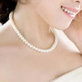 thumbnail image 6 of UDIYO Necklace 8mm Imitation Pearls Elegant Women Metal Lobster Clasp Necklace for Dating, 6 of 7