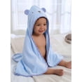 thumbnail image 2 of Gerber Baby Boy Blue Absorbent Hooded Towel, One Size, 2 of 9