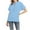 K-Sky Blue, variant on Women's Fashion Casual Solid Womens Sweaters Zip Color Casual Short Sleeved Womens Sweatshirts and Hoodies Hoodie Top