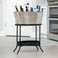thumbnail image 2 of BREKX Aspen Model Stainless Steel Beverage Tub, with Iron Stand, 28-inch Height, 2 of 9