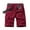 Wine, variant on IROINNID Men's Casual Stripe Workout Cargo Performance Flat-Front Shorts