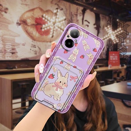 KDY-Phone Case For Realme C67 4G, Graffiti Fashion Design Anti-dust Shockproof Silicone Colorful Card sleeve Simplicity protective Cartoon Back Cover Durable Waterproof Full wrap TPU