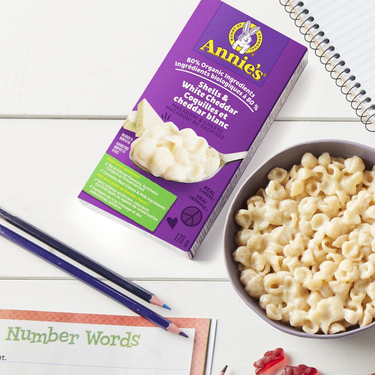 Annie's Macaroni & Cheese, Shells & White Cheddar, kids meal, 170 g
