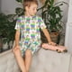 thumbnail image 4 of Balery Rainbow Llama Conjunto de Pijama Infantil de Manga Corta con Estampado – Ropa de Dormir de Algodón Suave-3X-Large, 4 of 6