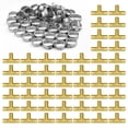 thumbnail image 1 of VEVOR Pipe Fittings 1/2" 50PCS Brass Clamp-style Tee for Heating/Shower System, 1 of 9