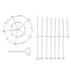 thumbnail image 1 of Soporte para brochetas para parrilla vertical de acero inoxidable de 8 cuartos de galón Delicious Kitchen Fryer Adventures, 1 of 8