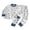 Blue, variant on Duqingm Toddler Baby Boy Clothes Fall Winter Sweatshirts Long Sleeve Tops Pant 2Pc Sets Toddler Outfit For Boys (Yellow,6-12 Months)