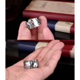 thumbnail image 2 of fastboy Steel Fashion Ethnic Style Ring Decoration Simple Round Rings Jewelry Couple Dressing Accessory for Party Daily Size 7 Size 8, 2 of 6
