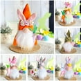 thumbnail image 6 of Musatteng Easter Bunny Plush Decor with Bow Tie - Soft Holiday Table Centerpiece for Kids 3+, Hypoallergenic Spring Home & Gift Basket Accent, 6 of 8