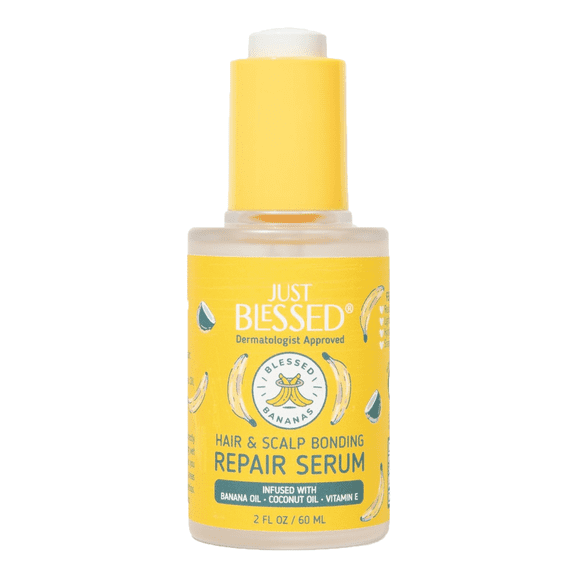 Blessed Bananas Scalp Serum for dry itchy scalp - Scent-Free Hair Serum for All Hair Types, 2 oz