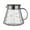 Gray #2, variant on Mist Pattern Hand Brewed Coffee Pot | High Borosilicate Glass Pour Over Dripper with Wooden Base | Drip Filter for Home, Office & Cafe | 1-Piece Set