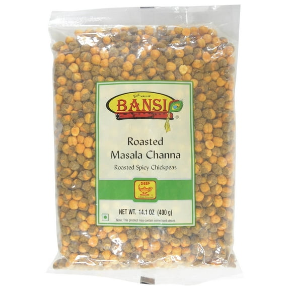 Bansi Roasted Masala Channa 14 oz bag Pack of 2