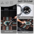 thumbnail image 5 of COEQINE Universal Car Trunk Mat All Weather Cargo Liner Floor Mat with Non-Slip Backing Scratch-proof Pet Cargo Mat Suitable for Most Car Models, Southwest Aztec Blue Brown Black, 5 of 7