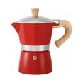 thumbnail image 1 of Cafetera con mango de madera, aparato de café, herramienta portátil para preparar café al aire libre, 1 of 2