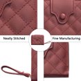thumbnail image 3 of Cartera de mujer Cartera de cuero con cremallera alrededor de gran capacidad Cartera de viaje para mujer, 3 of 5
