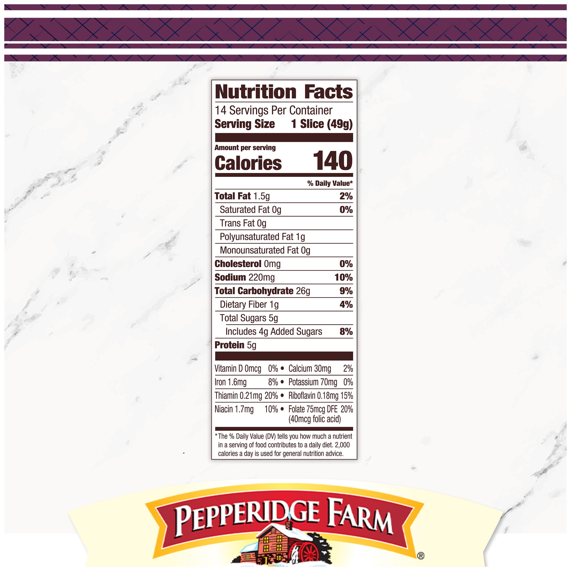 Pepperidge Farm Farmhouse Multigrain Bread, 24 oz Loaf