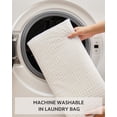 thumbnail image 5 of Waffle Bath Mat,Super Absorbent Non Slip Bathroom Rugs ,Machine Washable Floor Mats,White 17x24", 5 of 8