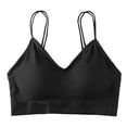 thumbnail image 3 of Bras for Women Clearance Women's Ruched Sports Bras Padded Workout Tops Medium Support Crop Tops, 3 of 4