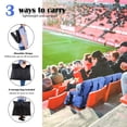 thumbnail image 6 of Stadium Seat for Bleacher & Bench Portable Folding Chair with Padded Cushion Reclining Stadium Chair with Back Support, Shoulder Straps, Zipper Bag, Blue, 6 of 11