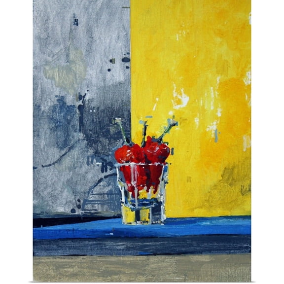 Great BIG Canvas | Rolled Charlie Millar Poster Print entitled Chillies in a Glass
