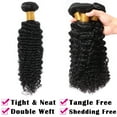thumbnail image 5 of SEGO Brazilian Deep Wave Curly Human Hair Bundles Loose Wave 100% Unprocessed Virgin Hair Kinky Curly Hair Extensions Natural Black, 5 of 8