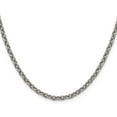 thumbnail image 3 of Chisel Titanium Polished 3.7mm Cable Chain - 18", 3 of 8