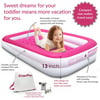 EnerPlex Kids Inflatable Travel Bed with Pump, Pink