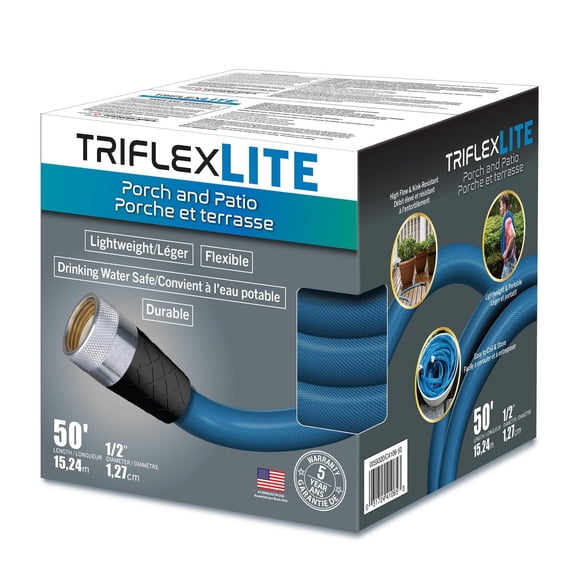 Teknor Apex Triflex Lite Tuyau de Jardin Résistant aux Kinks de 50' (1/2 po de diamètre)