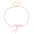 thumbnail image 1 of Collar de mujer con lazo de cristal y personalidad retro dulce con temperamento de súper hada, 1 of 6