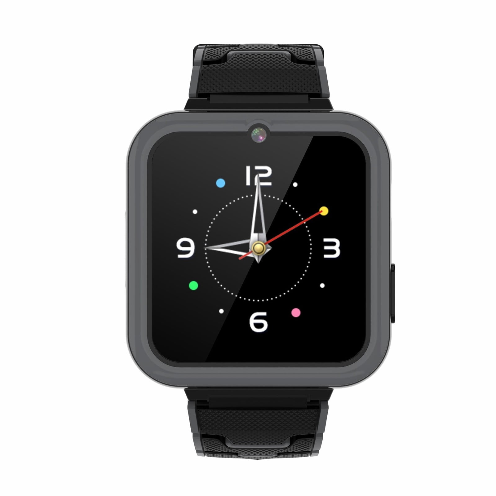Nkmbld Portable Wristwatches with Game Smart Clock Music Play Flashlight Smart Watch, IP68 Waterproof for Gift, Black
