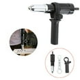 thumbnail image 1 of Adaptateur de Rivet, Perceuse avec Poignée et Clé, Outil de Rivetage Rapide en Acier Allié, Longueur 143mm pour Rivets 2.4/3.2/4.0/4.8mm, 1 of 9