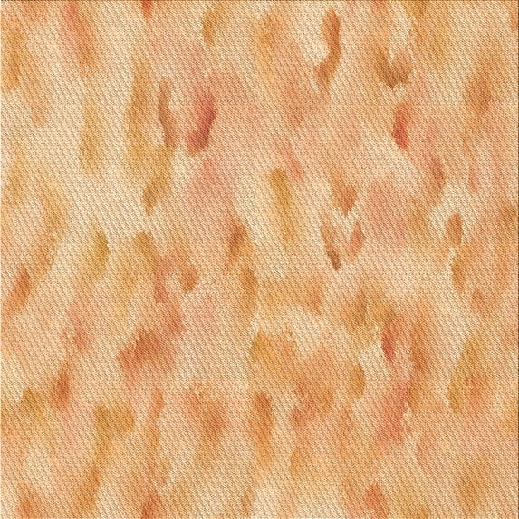 Ahgly Company Indoor Square Patterned Carrot Orange Area Rugs, 6' Square