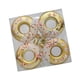 thumbnail image 5 of 4 piezas de adornos navideños en forma de donut, de 7 cm de diámetro, irrompibles. Dorado, 5 of 9
