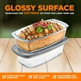 thumbnail image 4 of NutriChef 2 Sets of 62.07oz Stackable Premium Glass Meal-prep Food Container W/ Airtight Locking Lid, 4 of 7