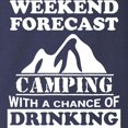 thumbnail image 3 of CafePress - Camping With A Chance Of Drinking Long Sleeve T Sh - Long Sleeve Dark T-Shirt, 3 of 4