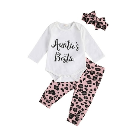 

Fullvigor Baby Boy Girl Short Sleeve Letter Print Bodysuit Tops Long Pants Cap Outfits