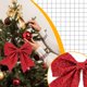 thumbnail image 5 of Xihbxyly Lazo Navideño de Fibra de Poliéster Rojo, Exquisita Decoración Navideña, Versátil para Árbol o Regalo, Perfecto para Decoración Del Hogar o Fiesta, Tamaño 14 X 15 X 1 Cm, Una Opción de Regal, 5 of 6