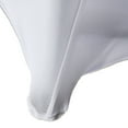 thumbnail image 2 of Muka 4FT Stretched fitted Table Cloth, Spandax Tablecloth for Rectangular Table, Table Cover for Wedding Party Event Use, 2 of 4