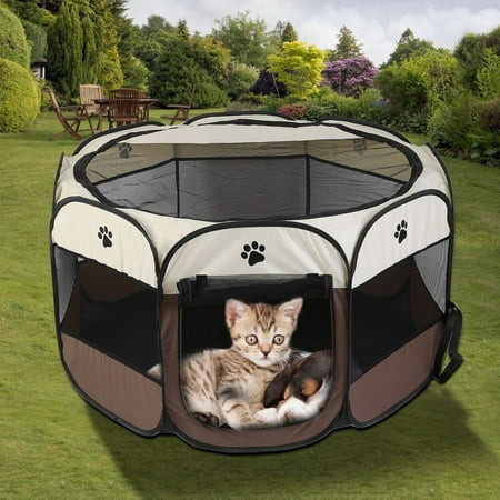 Pop-Up Pet Playpen with Canvas Carry Bag by PETMAKER
